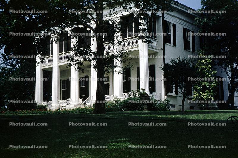 Home, House, Governers Mansion, Columns, Porch, Balcony, Austin, 1955, 1950s