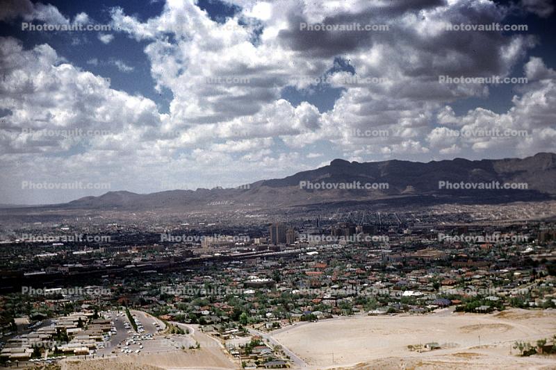 El Paso, Cumulus Puffy Clouds, March 1959, 1950s