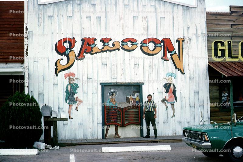 Saloon, showgirls, June 1972, 1970s