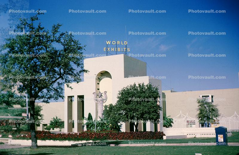 The Centennial Building, World Exhibits, Fair Park, Dallas, December 1964, 1960s