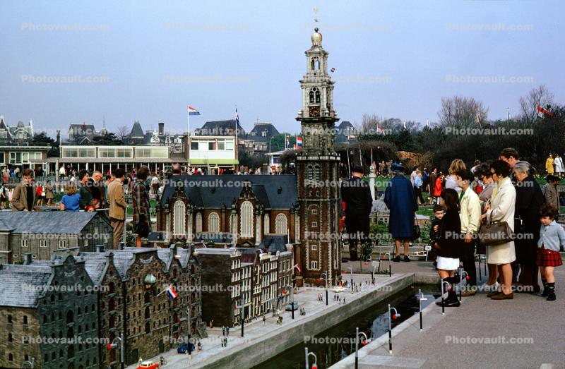 Miniature park, Madurodam, Scheveningen district of The Hague, Netherlands, April 1968, 1960s
