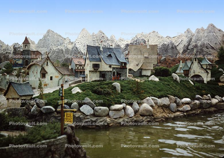 Fairytale, Houses, River, Mini Europe, Miniature Model Park, Bruparck