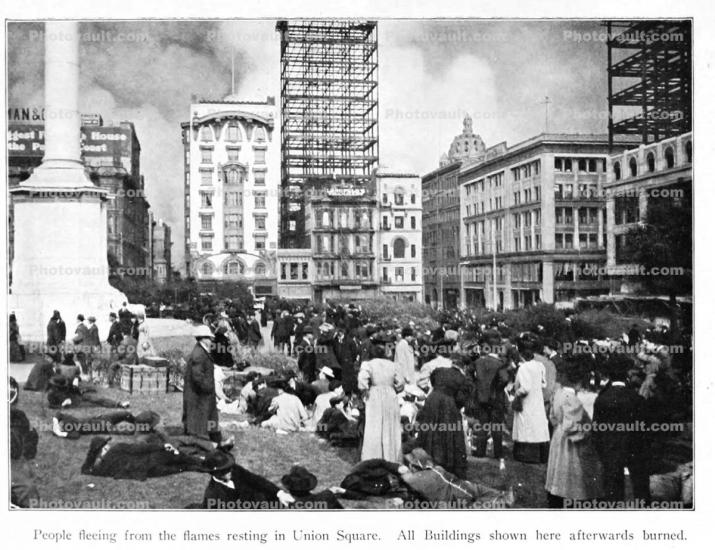 Union Square, 1906 San Francisco Earthquake