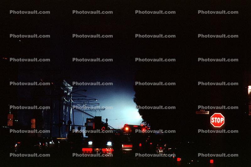 nighttime, Marina District, Loma Prieta Earthquake (1989), 1980s