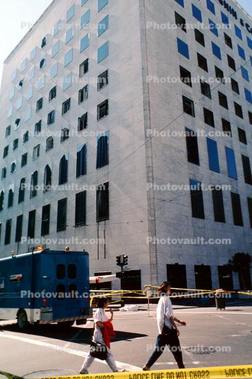 Broken Out Windows, I. Magnin & Co., Union Square, downtown, downtown-SF, Loma Prieta Earthquake (1989), 1980s