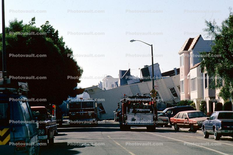 Marina district, Loma Prieta Earthquake (1989), 1980s, Fire Engine