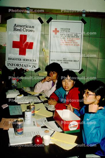 Refugee Center, Marina district, Loma Prieta Earthquake (1989), 1980s