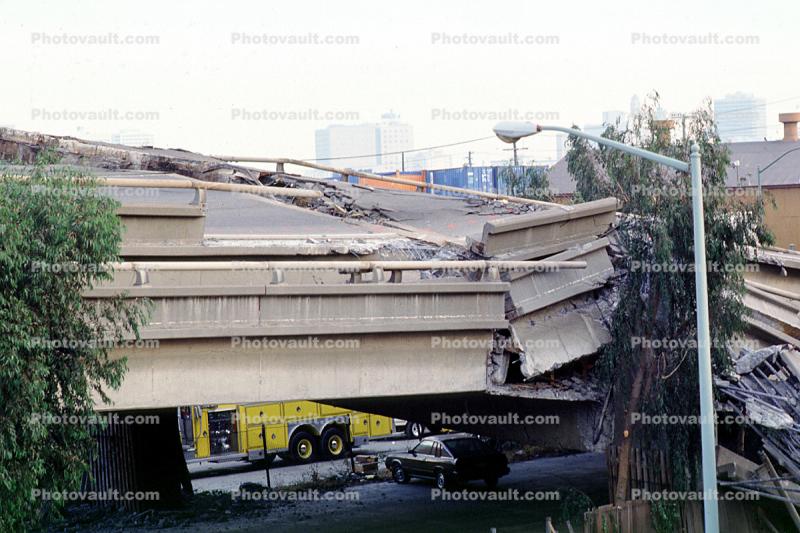 Pancake Collapse, Cypress Freeway, Loma Prieta Earthquake (1989), 1980s