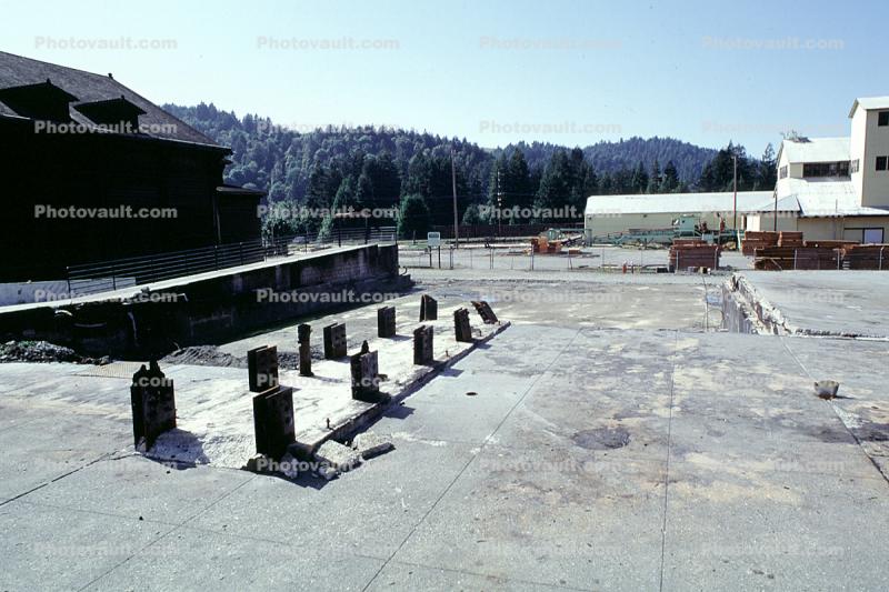 Scotia, Humboldt County, May 1992, Destroyed, Building Structure