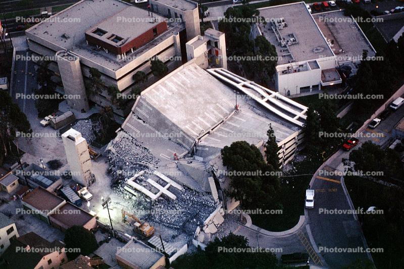 Collapsed Parking Structure, Northridge Earthquake Jan 1994