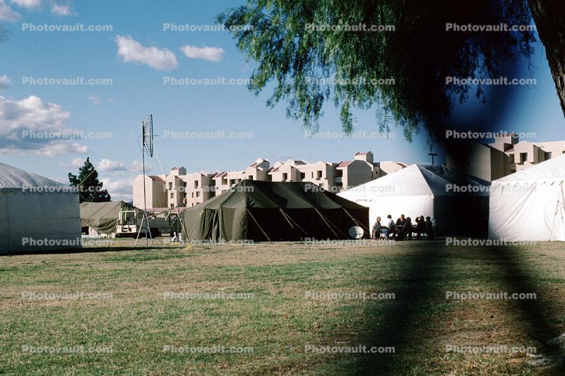 Tents, Refugees, Survivors, Shelter, Northridge Earthquake Jan 1994