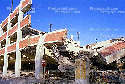 Parking Structure Building Collapse, Northridge Earthquake Jan 1994