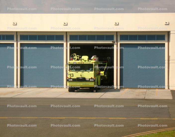 Oshkosh, Rescue 13, Lambert International Airport, Aircraft Rescue Fire Fighting, (ARFF), Garage