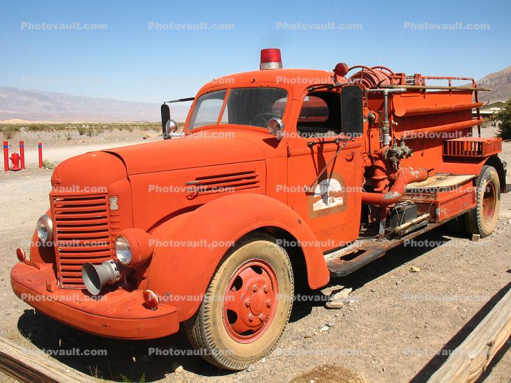 International Harvester Fire Truck in the Desert