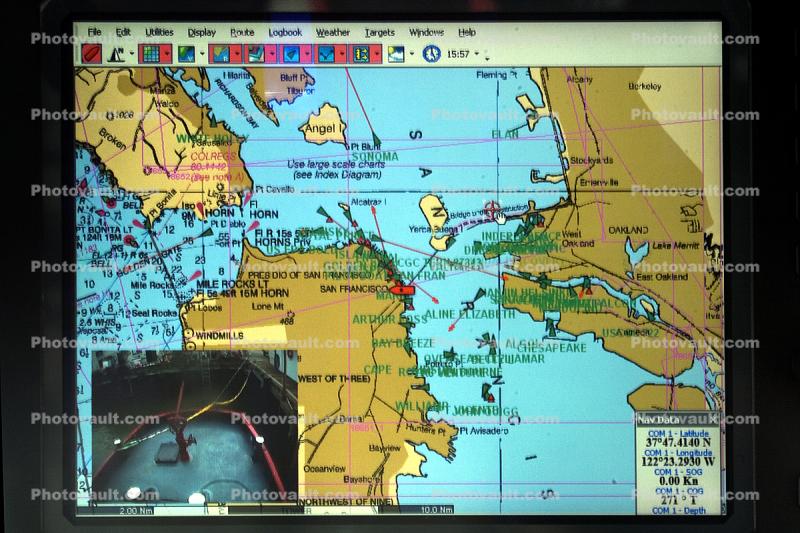 GPS Map, Navigation, Fireboat Phoenix, chart, maritime, harbor, docks