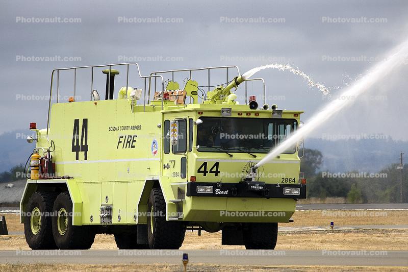 Oshkosh Beast, 2884, Rescue 44, Water Tanker Firetruck, Aircraft Rescue Fire Fighting, (ARFF)