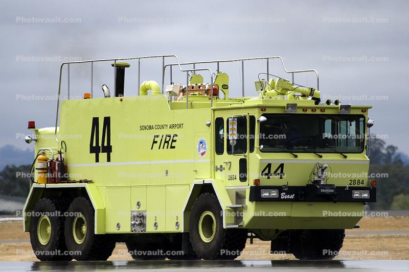 Oshkosh Beast, 2884, Rescue 44, Water Tanker Firetruck, Aircraft Rescue Fire Fighting, (ARFF)