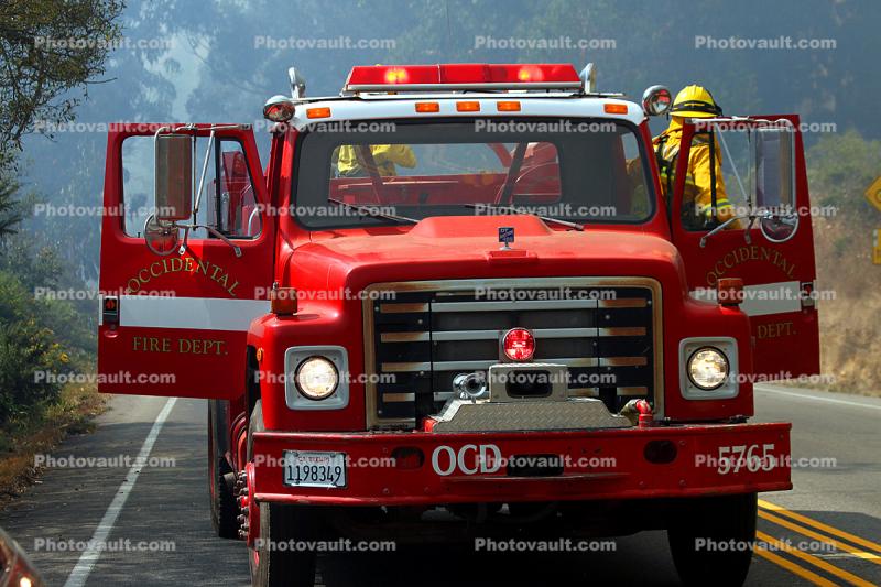 5765, OCD, Occidental Fire Dept., Wildland Fire, PCH, Pacific Coast Highway