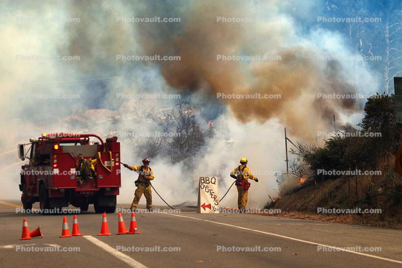 Wildland Fire, PCH, Pacific Coast Highway