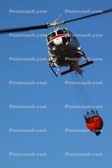 N499DF, 101, Cal Fire UH-1H Super Huey, Water Bucket