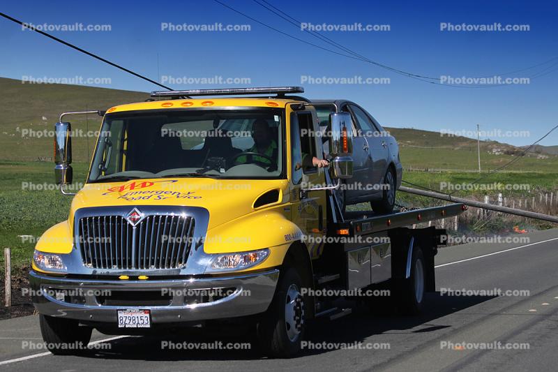 Car Carrier, tow truck, Sonoma County