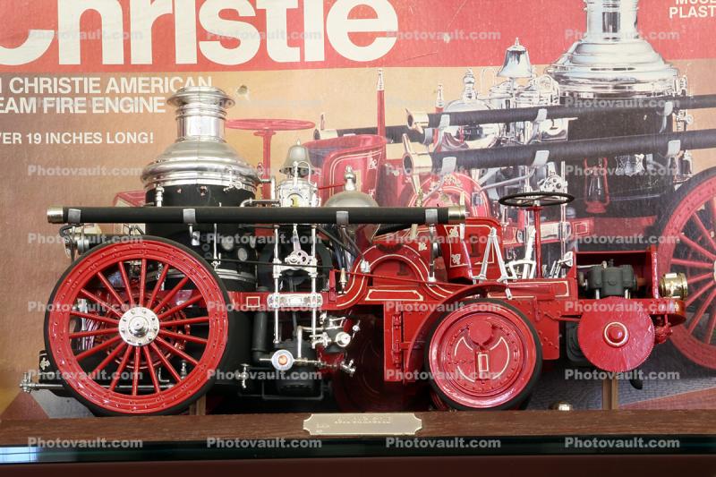 Christie American Steam Fire Engine, Steam Powered Pumper, model