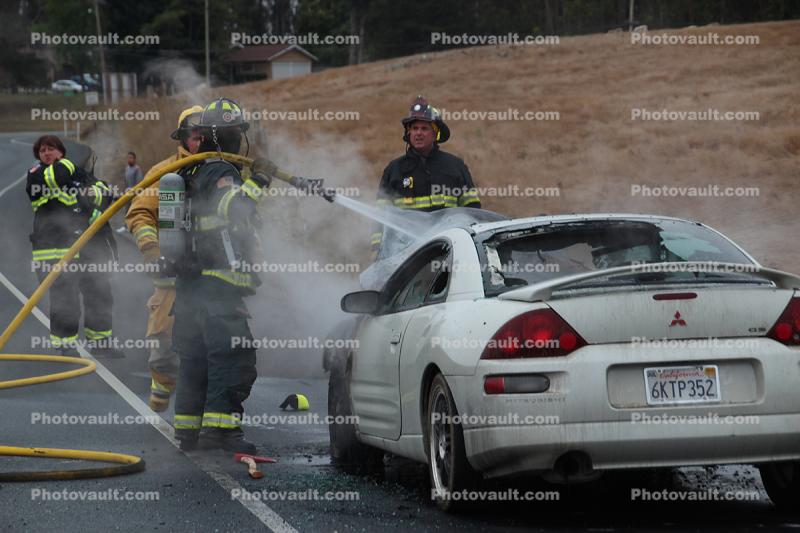 Car Fire, Sonoma County