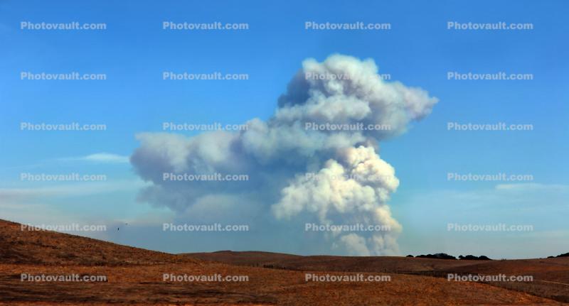 Pyrocumulus Cloud, Flammagenitus, Cumiliform, Sonoma County Fires of October 2017