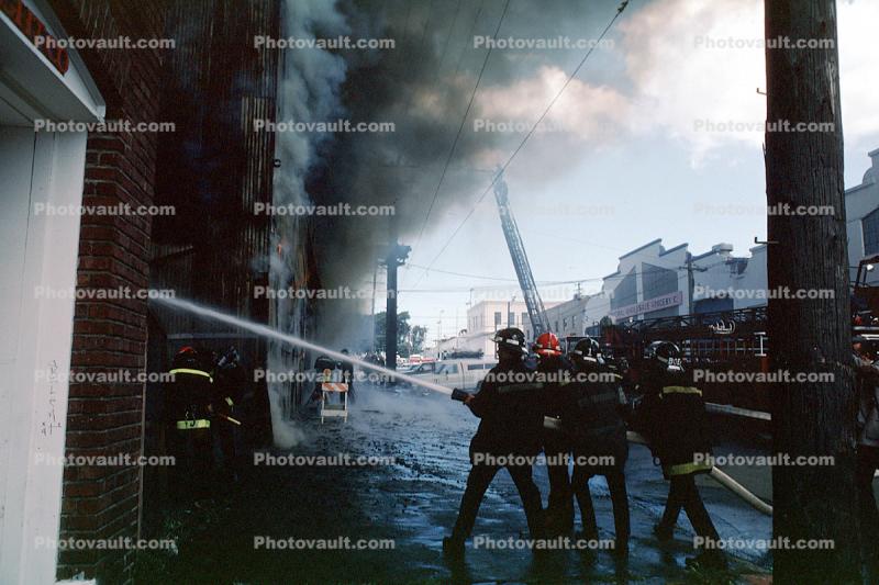 Firefighters, Firemen, Mission District, San Francisco