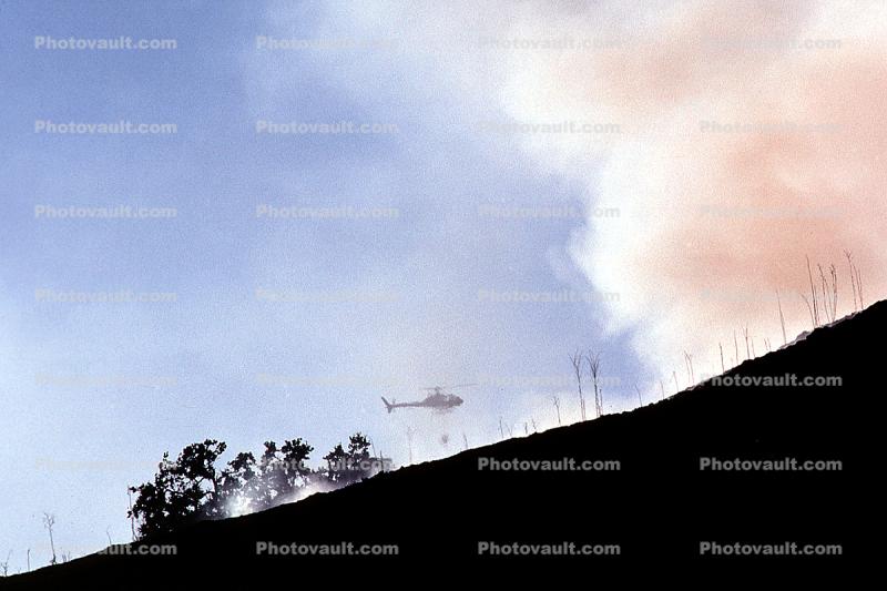 Helicopter, Wildfire, Sonoma County, California