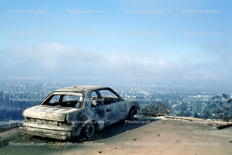 Charred Car, Great Oakland Fire, California