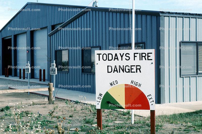 todays fire danger, firehouse, building, garage