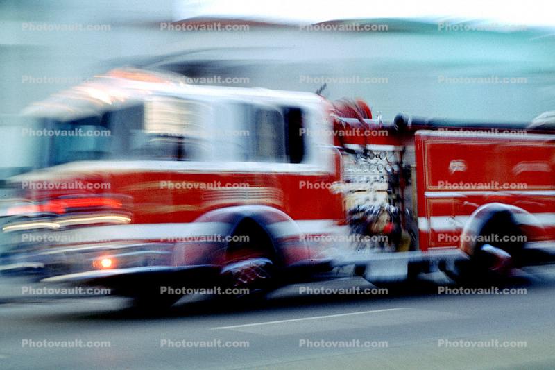 Fire Engine, motion blur