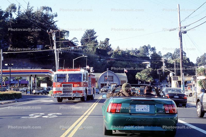 US Highway-1, PCH, Fire Engine, Tam Junction