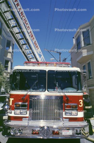 Aerial Ladder, Fire Truck