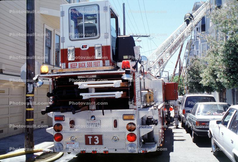 Aerial Ladders, Fire Truck, firefighter, American LaFrance, Hook & Ladder, Aerial ladder