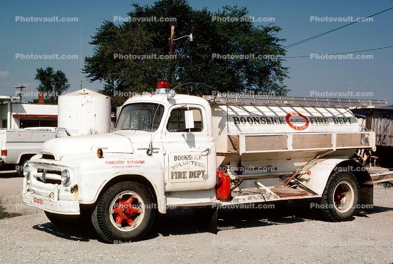 Water Tanker, BVFD, International Harvester, Boonslick Volunteer Fire Dept., Forestry Division, New Franklin Missouri, 1978, 1970s