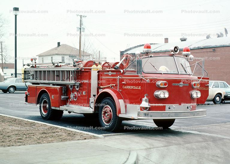 American LaFrance Fire Engine, CFD, Carbondale Fire Dept., Illinois