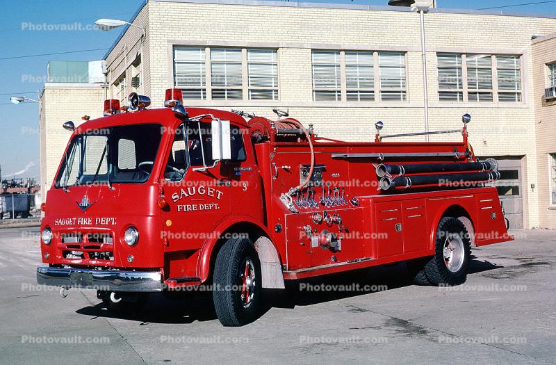 Sauget Fire Dept., SFD, Illinois, International Harvester Fire Engine