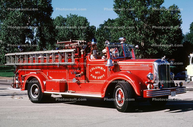 Columbia Fire Dept., Mack Fire Engine, 1950s