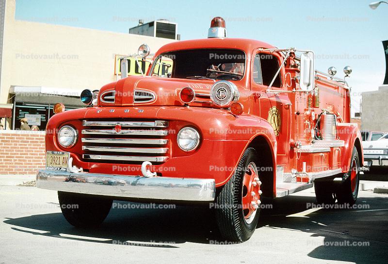 Fire Engine, 1948 Ford F-7 Truck, Murphysboro, Illinois, 1950s