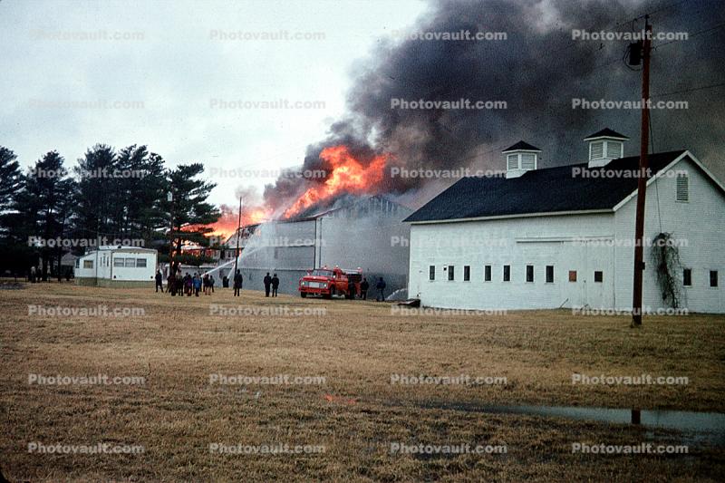 House on Fire, Barn, building, 1974, 1970s, 1950s