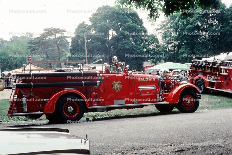 Fire Engine, Baldwin Fire Dept., 1950s