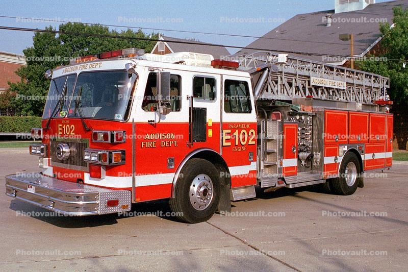 Addison Fire Dept E-102, Ladder
