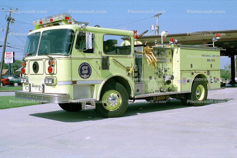 Springfield Mo. Fire Department, E-10, Seagrave Truck, Springfield Missouri