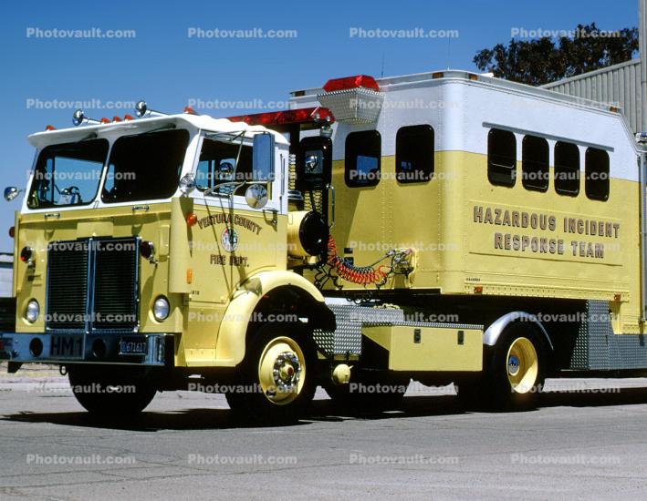 Flat Front, HAZMAT, Hazardous Incident Response Team, Semi Trailer Truck, Ventura County, California