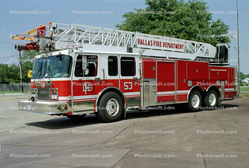 Aerial 53, DFD, Dallas Fire Department