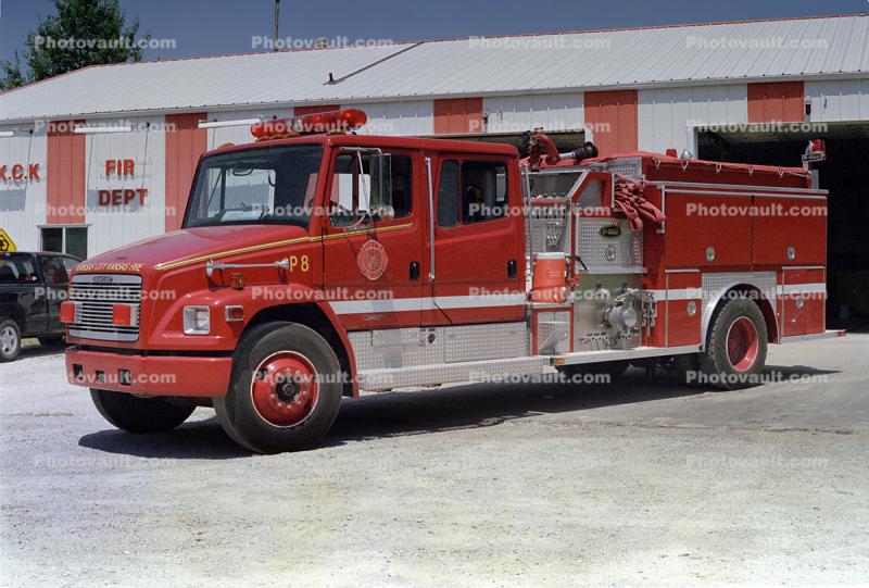 Engine P8, Kansas City Kansas Fire, Freightliner