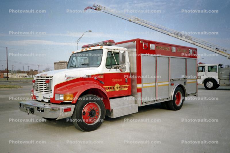 Muskogee Fire Dept, International 4700, Oklahoma
