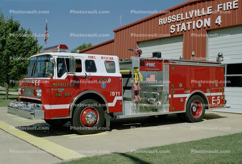Engine E-5, Russellville Fire Dept, Ford FMC, Russelville Fire Dept Station 4